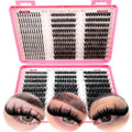 200D-60D large capacity eyelash book single cluster artificial mink false eyelashes 500pcs thick eyelashes 0.07mm D curly false eyelashes 10-18mm mixed mink lashes (Spikes40D50D+60D80D100D)