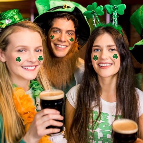St. Patrick's Day Temporary Tattoos - 480 Shamrock Stickers
