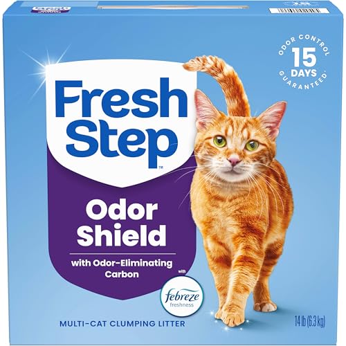 Fresh Step Multi Cat Clumping Litter with Febreze, 14 lb