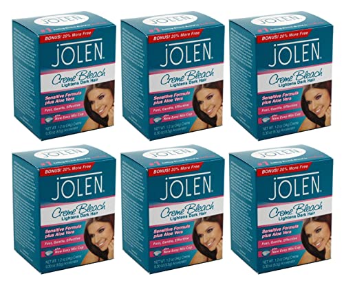 Sensitive Skin Hair Lightening Bleach with Aloe Vera - Pack of 6