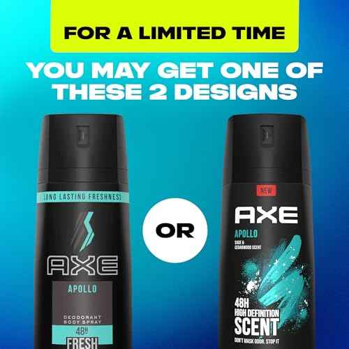 AXE Men Travel Deodorant, Aluminum-Free, Bodyspray, Apollo 32-Pack ? 48H Anti-Sweat Protection, TSA-Approved Body Spray, 1 Oz Ea