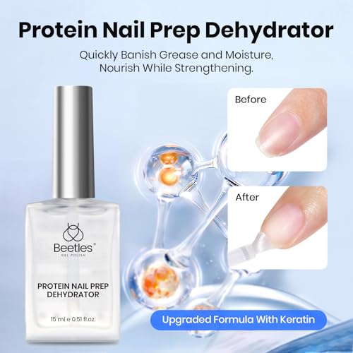 Beetles Gel Nail Dehydrator Primer Base Top Coat Set