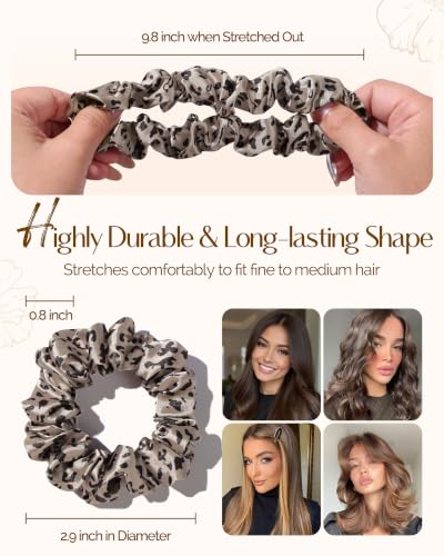 YANIBEST 8 Pcs Satin Scrunchies - No Damage Hair Ties for Fine Hair