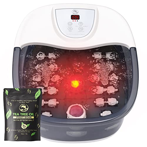 Foot Spa Bath Massager with Heat, Vibration, and 22 Rollers