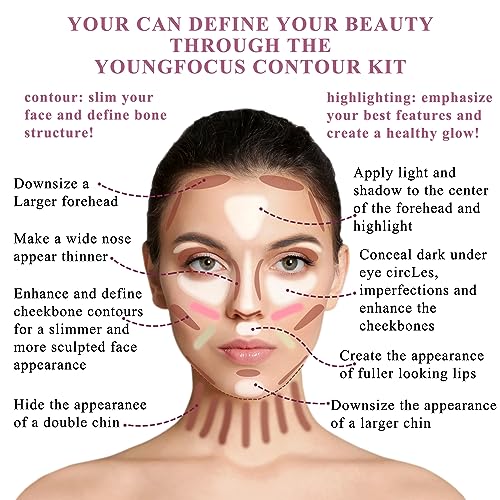 8-Color Cream Contour & Highlighter Palette for Face Sculpting