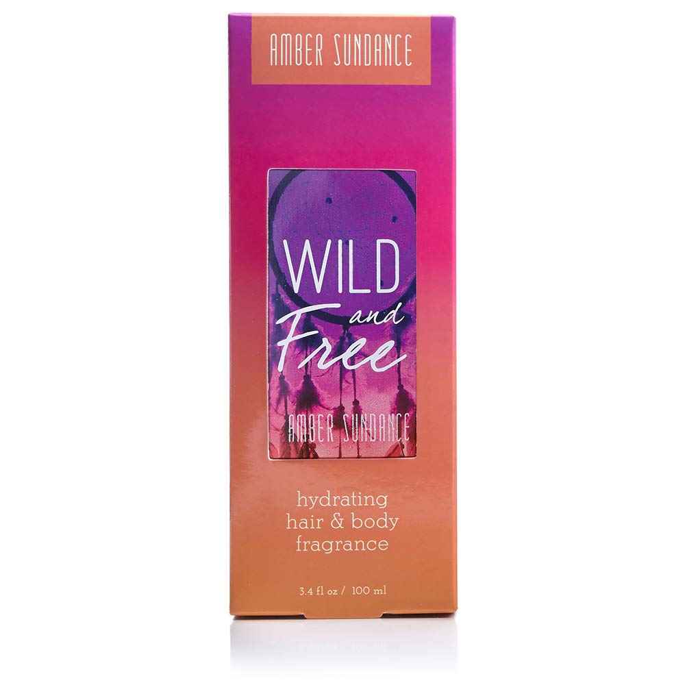 Tru Western Wild and Free Amber Sundance Women's Hydrating Hair and Body Fragrance, 3.4 fl oz (100 ml) - Notes of Citrus, Coconut Creme, Gardenia, Sandalwood, Amber