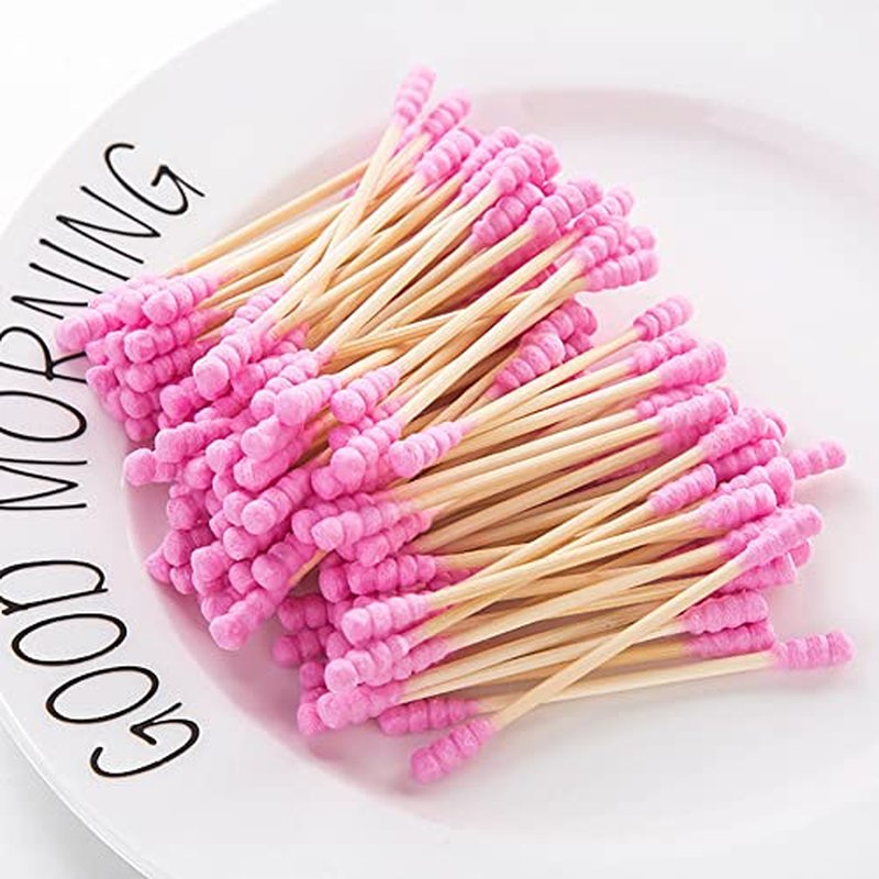 200 Pcs Colorful Double Tipped Cotton Swabs for Cleaning