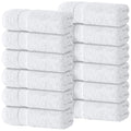 White Classic Cotton Washcloths 13x13 Inch 12 Pack