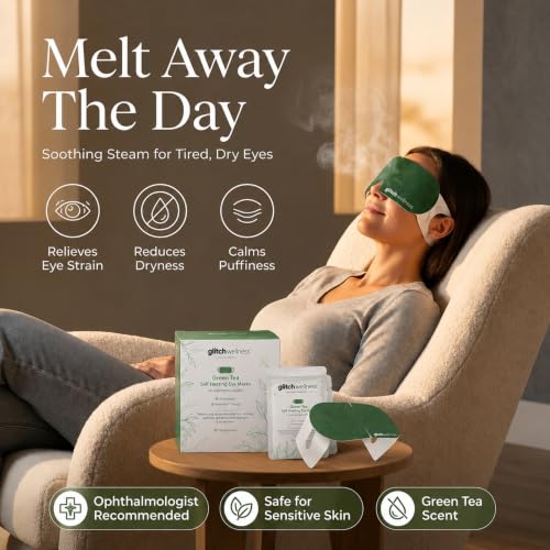 Glitch Self-Heating Steam Eye Mask - 10 Pack