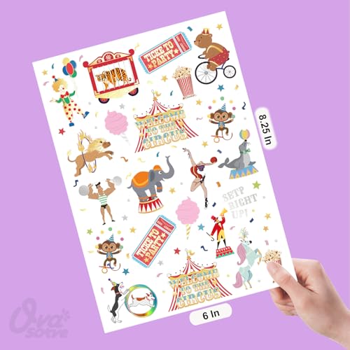 Carnival Temporary Tattoos for Kids - 42 Glitter Styles