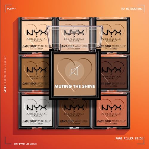 NYX Can't Stop Won't Stop Mattifying Pressed Powder - Light