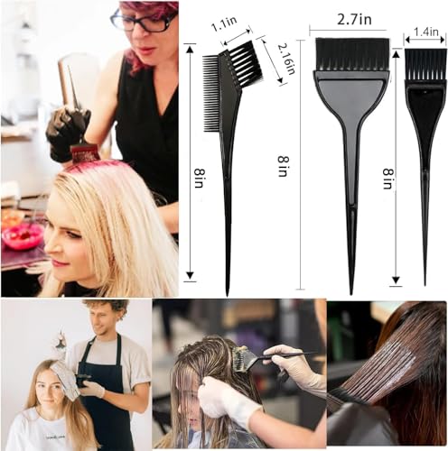 Hair Dye Brush and Bowl Set - 20 Pcs DIY Salon Kit