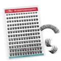 FADVAN Cluster Lashes 156PC - D-Curl Lash Extensions 8-16mm