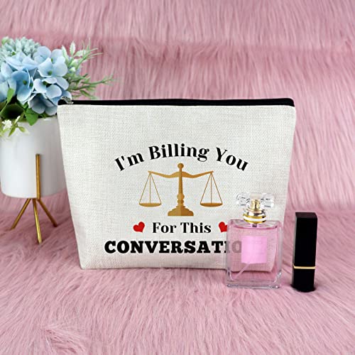 Sfodiary Lawyer Appreciation Gift Makeup Bag Funny Lawyer Gift Law School Gift for Student Birthday Graduation Gift for Law Student Attorney Retirement Christmas Gift for Women Travel Cosmetic Pouch