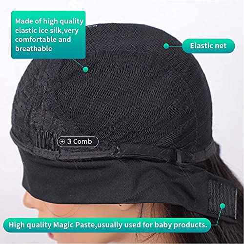 TNICE Headband Wig Human Hair Straight 20 Inch Brazilian Virgin Human Hair Headband Wigs for Black Women Glueless None Lace Front Human Hair Wigs Straight Headband Wigs Natural Color 150% Density