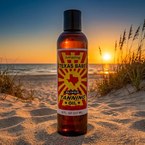 Texas Babe Natural Tanning Oil 8 oz – No Mineral Oil