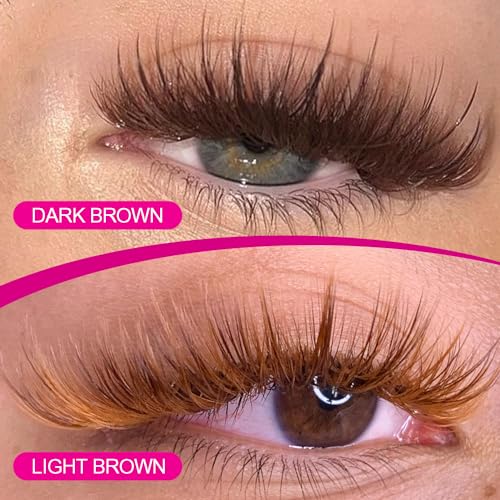 Dark Brown Lash Extensions 0.05mm CC Curl 8-15mm