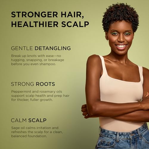 African Pride Feel It Formula Pre-Wash Detangler | Hair Treatment & Hair Mask with Peppermint, Rosemary & Sage | Strengthens, Moisturizes, Promotes Growth | 12 oz
