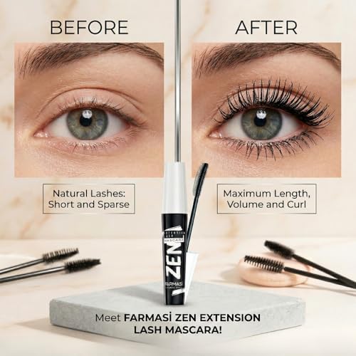 Farmasi Makeup cc Cream 9 in 1, 50 ml./1.7 fl.oz. (Light to Medium) And Farmasi Zen Mascara Extension Lash, 8 ml./0.27 fl.oz.
