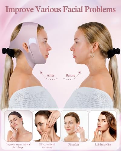 V-Shaped Face Slimming Mask for Sleeping Chin Strap Jawline Shaper Double Chin Reducer