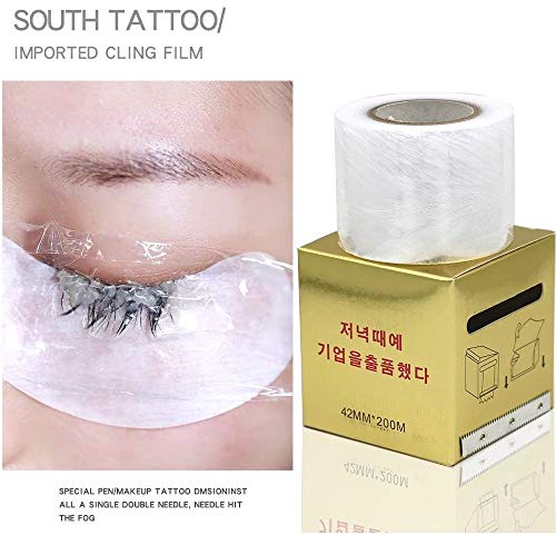 Tattoo Cover Wrap Film - 3 Rolls Disposable Plastic Protective Eyebrow Tape