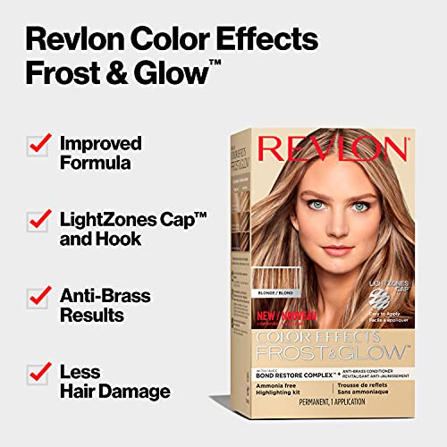 Revlon Frost and Glow Hair Highlight Kit Blonde 8 Oz - 1 Pack, Salon-Quality Highlights