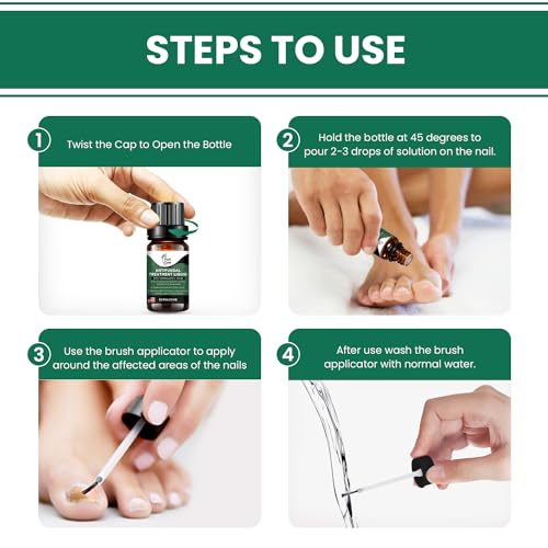 Toenail Treatment Liquid & Tea Tree Oil Foot Balm/Moisturizer For Dry Cracked Feet - Instantly Hydrates & Soothes Irritated Skin & Athletes Foot - Best Foot Care for Women and Men - Made in USA