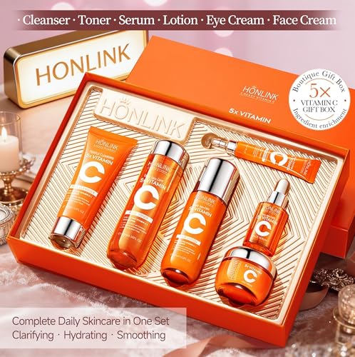 Vitamin C Niacinamide 6-Piece Skincare Set | Complete Daily Routine