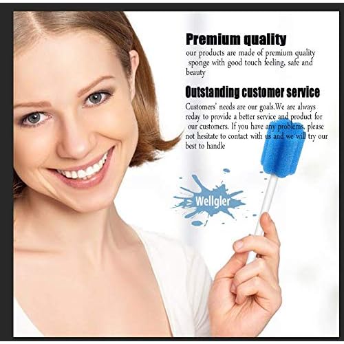 Wellgler's Oral Care Single Use Suction Swab with mouth swabs
