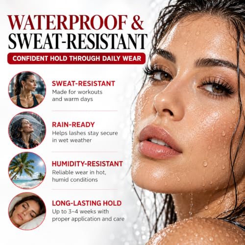 Waterproof Eyelash Cluster Glue - Strong Hold, Long-Lasting 2-3 Weeks, Professional & DIY
