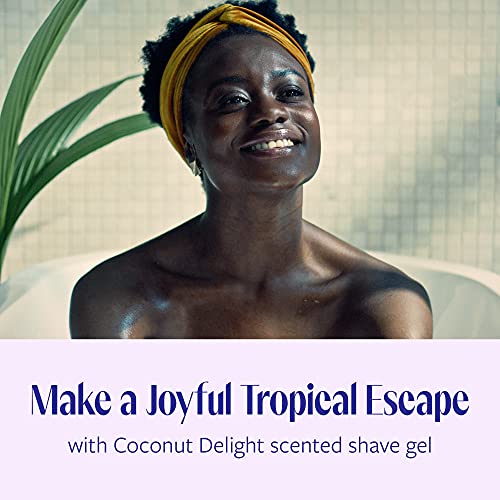 Coconut Delight Shave Gel for Women - Moisturizing & Soothing, 6 Pack