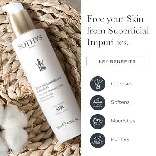 SOTHYS Comfort Cleansing Milk | Gentle Face Cleanser | Daily Makeup Remover for Sensitive Skin