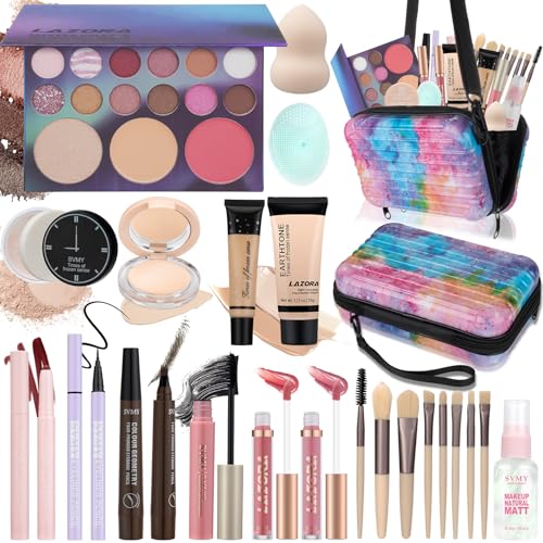 Makeup Kit for Teens - 14-Piece All-in-One Set with Palette & Brushes