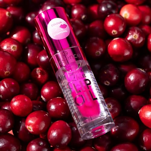 essence Hydra Kiss Lip Oil 06 Cranberry Is Back – High Shine, Hyaluronic Lip Gloss