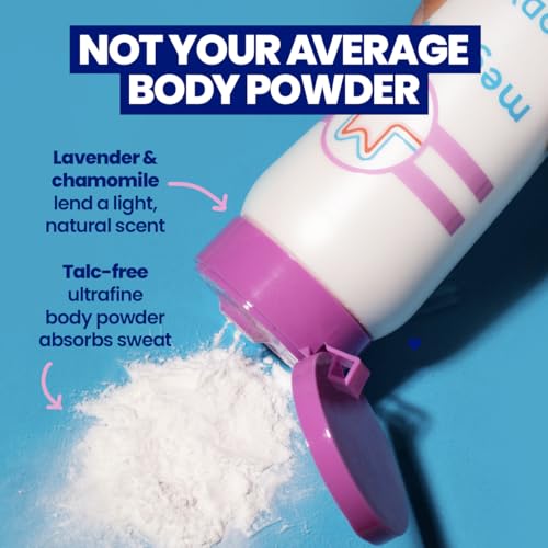 ??Megababe Sweat Absorbing Body Powder - Body Dust | Hot Weather Essential | with Lavender & Aloe | Talc-Free, All Natural | 6 oz (Pack of 1)