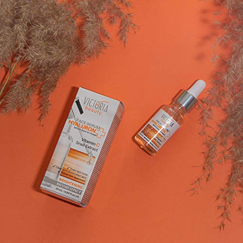 Victoria Beauty Hyaluron+ Brightening Face Serum with Hyaluronic Acid and Vitamin C ? The Best Anti-Aging and Anti-Wrinkle Moisturizer, 20ml