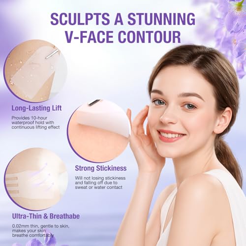 Invisible Face & Neck Lifting Patches - 38pc V-Line Tightening Strips