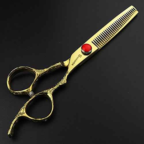 Golden Professional Hairdressing Scissors 6 inch 7 inch Hairdresser Scissors Set (6 Set)
