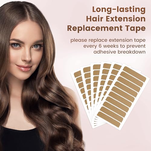 MIILYE Hair Extension Tape 100 Tabs | 6+ Week Hold
