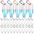 100PCS Value Hand Sanitizer Bottles with Keychains, 2OZ Travel Bottle With Clips, Portable Travel Size Bottle Squeeze Containers for Hand Sanitizer Holder with Lid - Leak Proof, Refillable