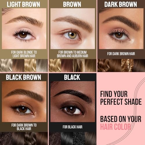 Eyebrow Pencil 2-in-1 Dual-Ended Microblading Pen Light Brown