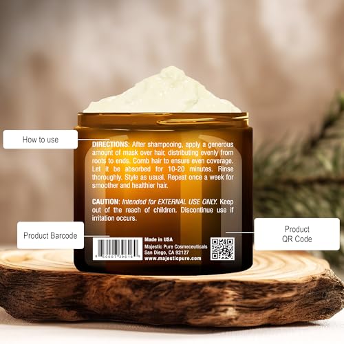 Majestic Pure Avocado & Coconut Hair Mask - 16 oz