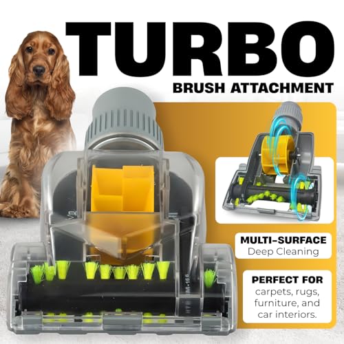 Vacuum Cleaner Accessories Kit with Turbo Brush & Adapters