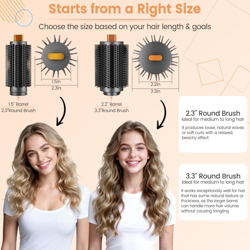 3.3-inch Round Brush Attachment for Dyson Airwrap HS01/05/08