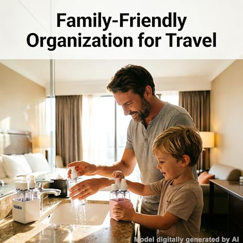 4-in-1 Refillable Cosmetic Containers Set - TSA Approved Travel Kit