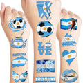 Argentina Soccer Temporary Tattoos 120 PCS Party Favors
