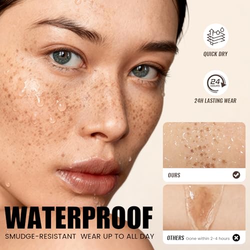 Pudaier Waterproof Freckle Stamp Pen - Ash Chestnut