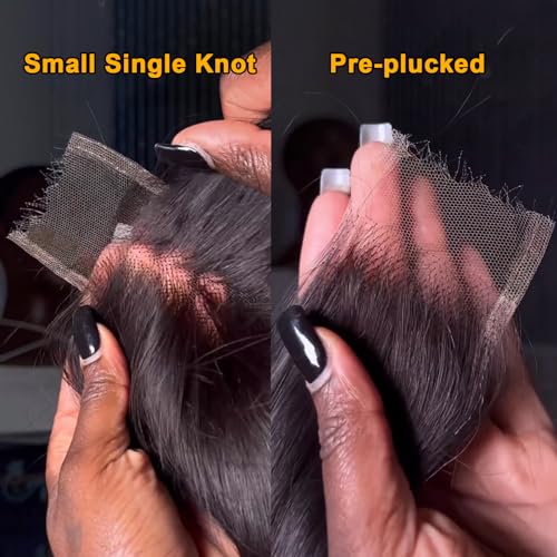 BEEOS 2x6 HD Lace Closure Body Wave Human Hair 16"