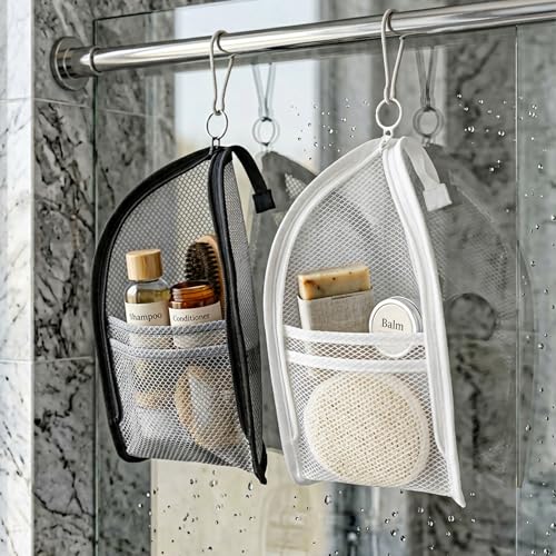 2Pcs Waterproof Standing Toiletry Bag - Travel Makeup Organizer