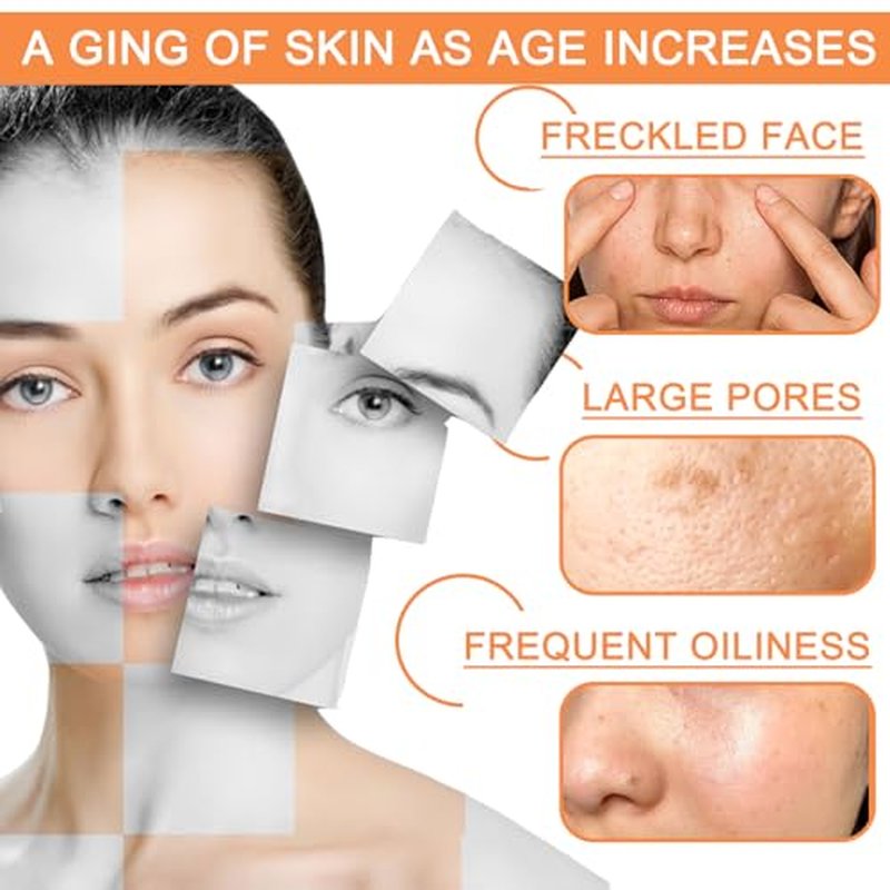 Vitamin C Serum Capsules for Face,Hydrating Face Serum Moisturizing Firming Face Lotion for All Skin Types, 30 Capsules Facial Serums for Women